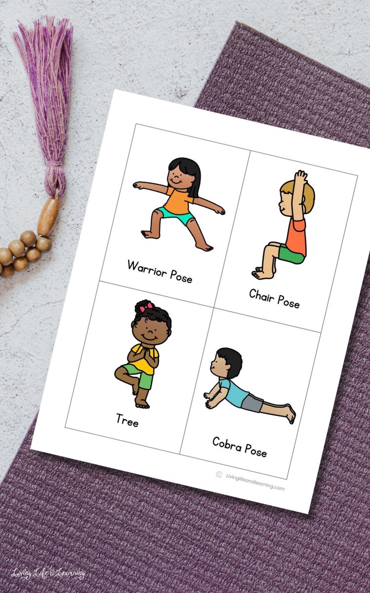 Printable Yoga Cards For Preschoolers