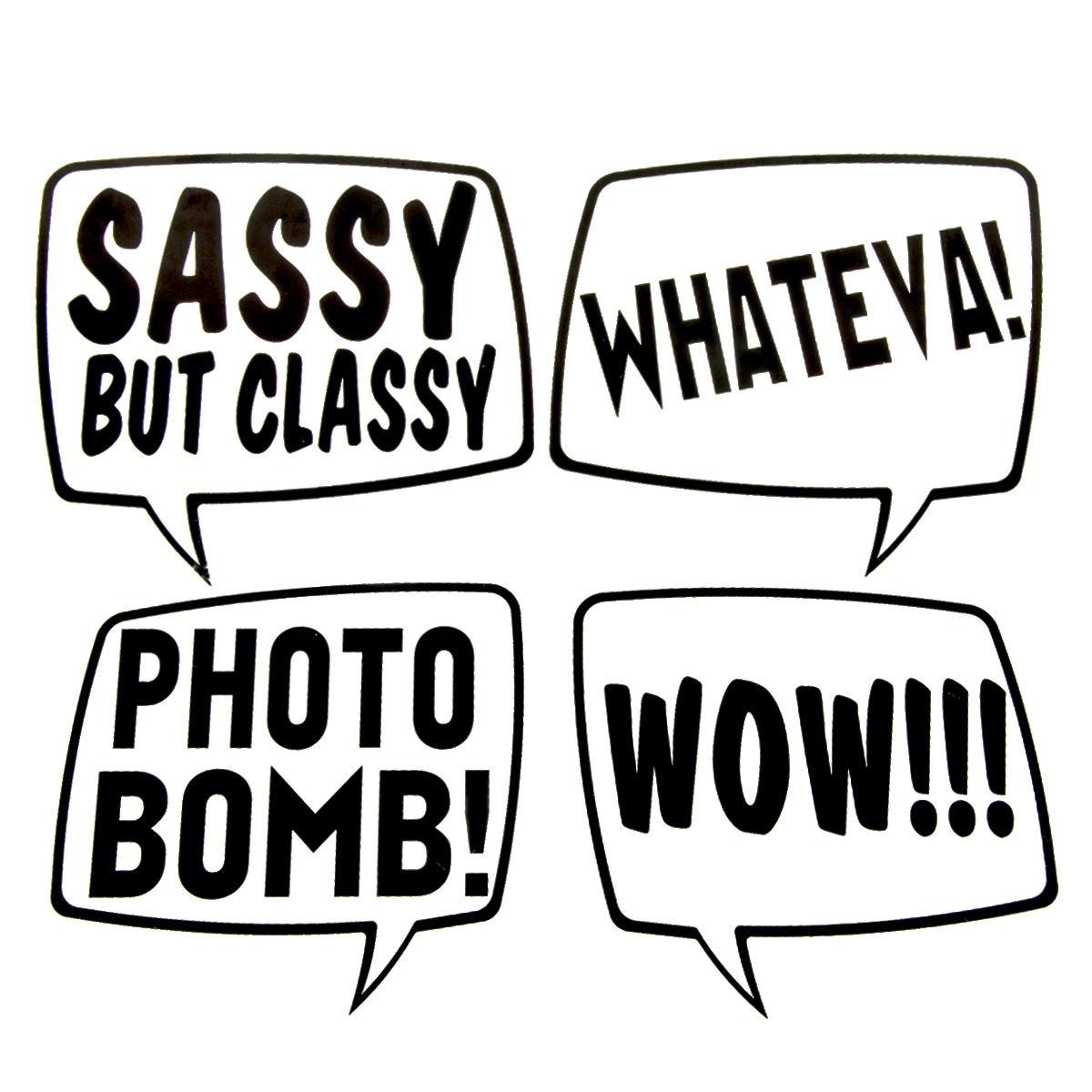 Free Printable Photo Booth Word Bubbles