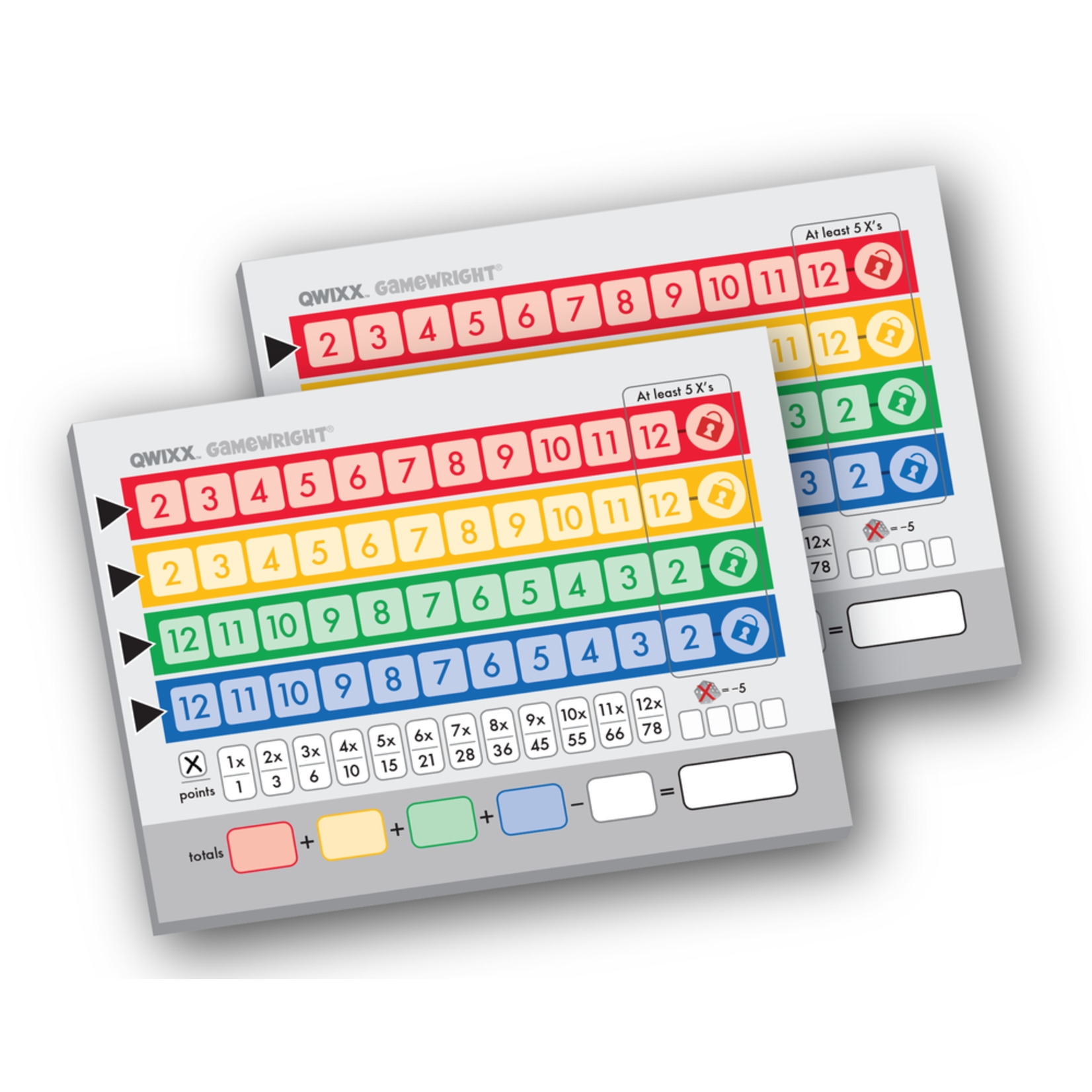 Free Printable Qwixx Score Sheet