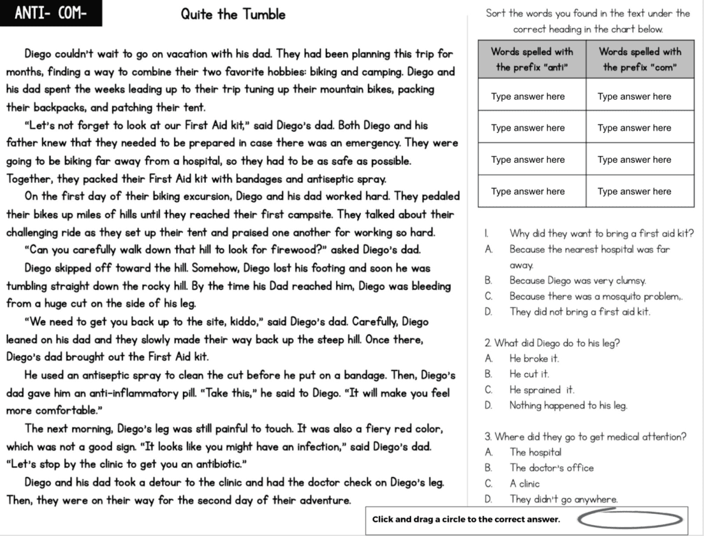 Reading Worksheets For Upper Elementary Ashleigh s Education Journey