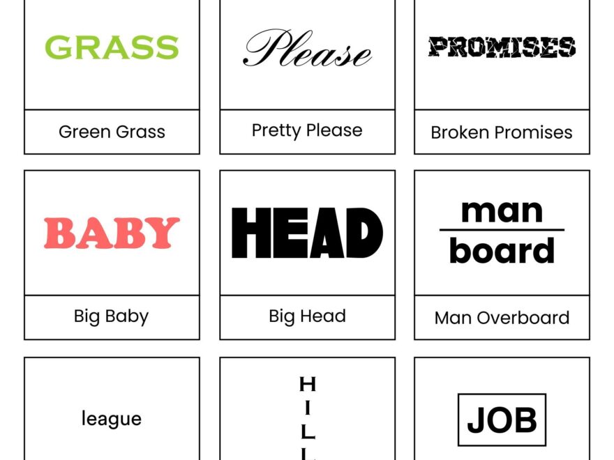 Rebus Puzzle Brain Teasers 10 Free PDF Printables Printablee