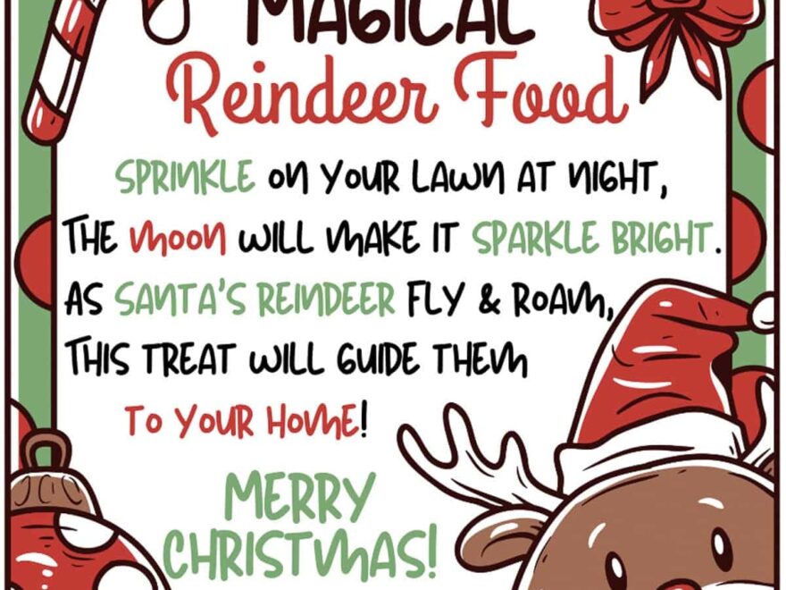 Reindeer Food Recipe Poem Printable Lamberts Lately