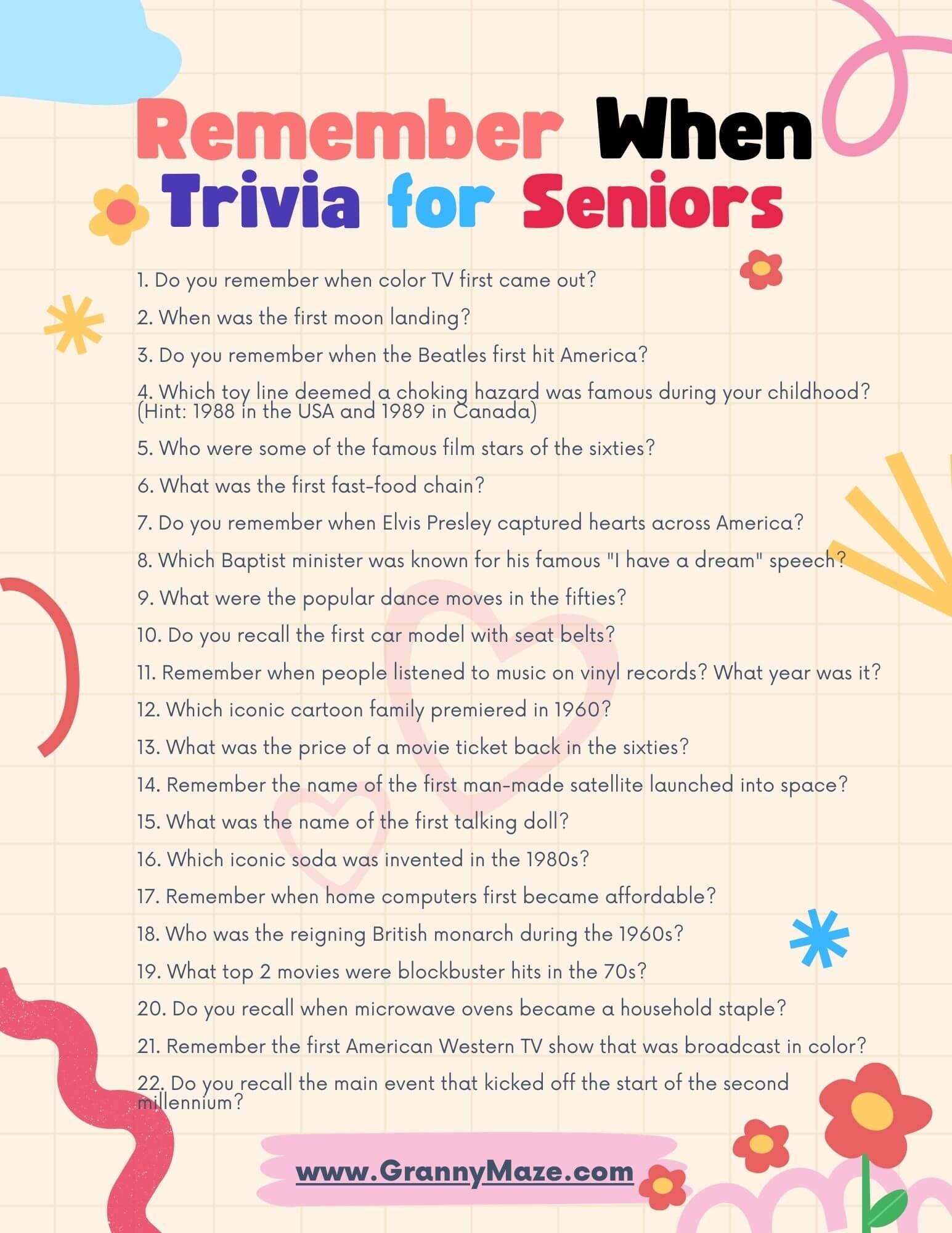 Remember When Trivia For Seniors Boost Your Brainpower