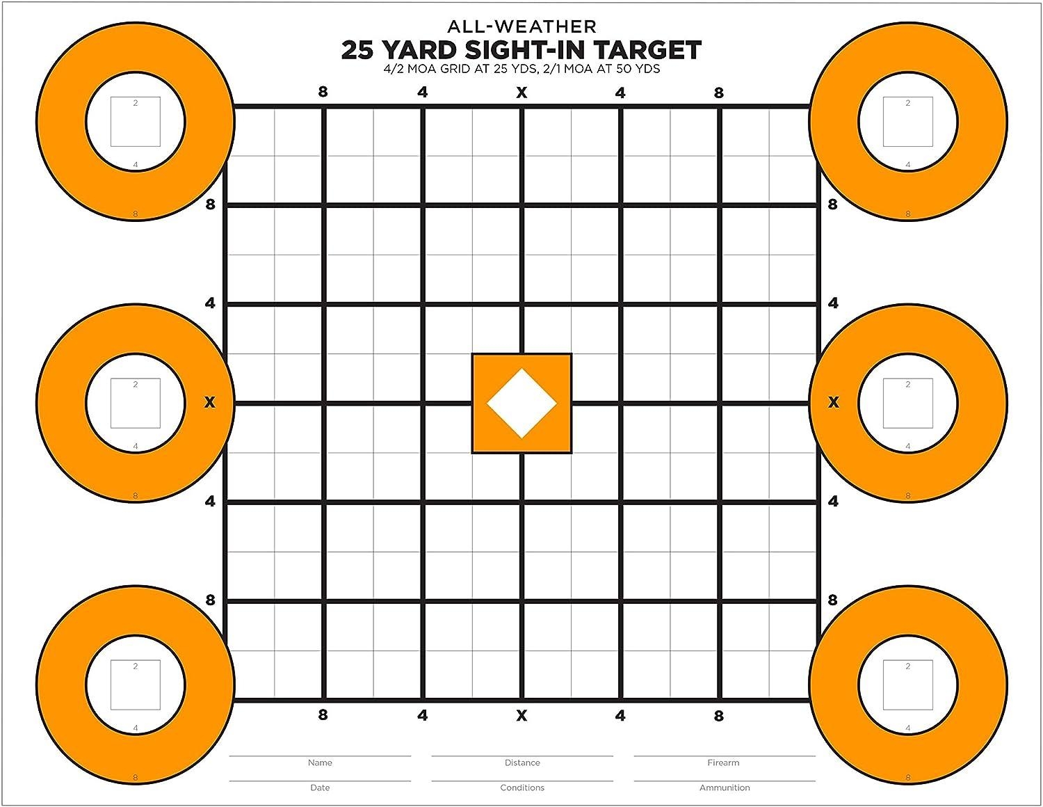 Pellet Target 25 Yards Printable