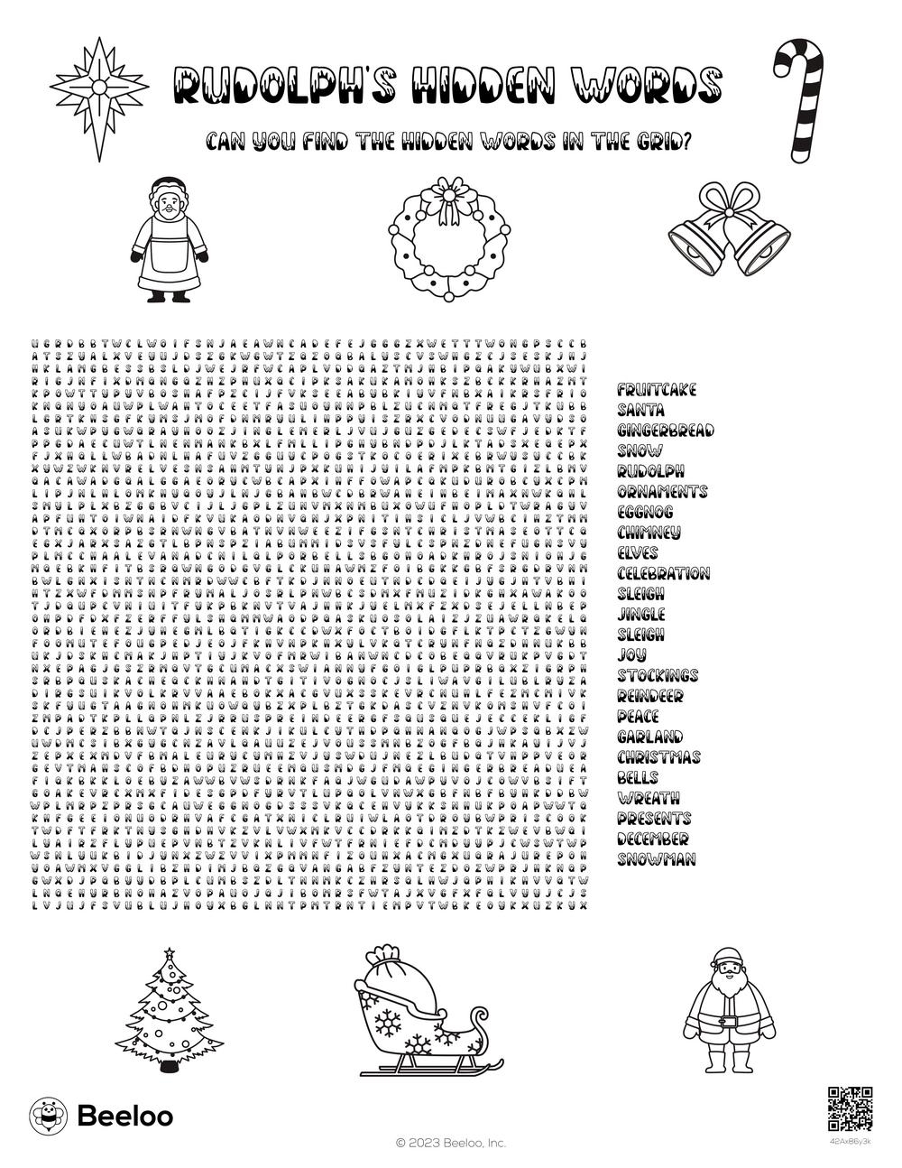 Christmas Hidden Objects Printable Difficult