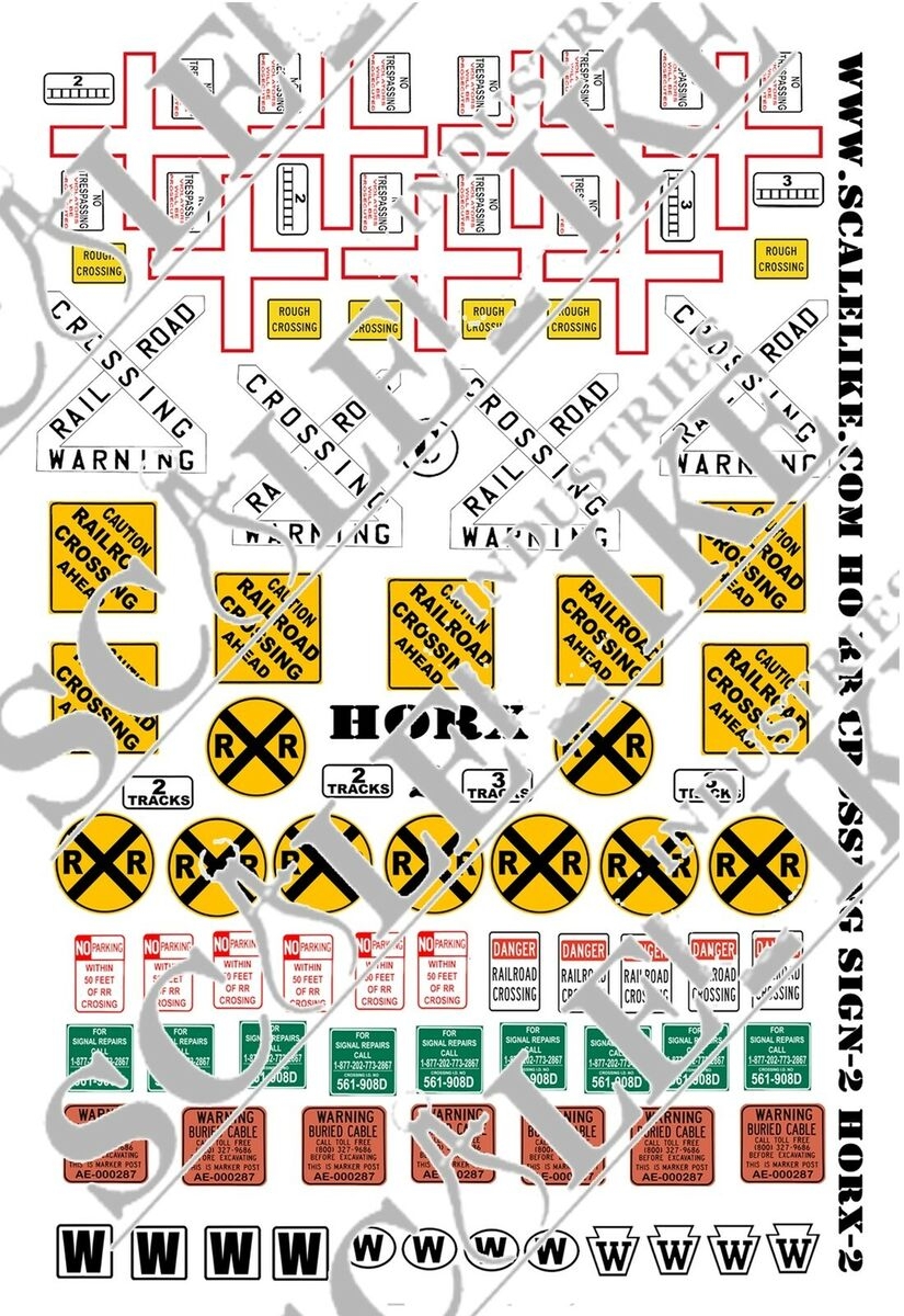 Printable Ho Scale Road Signs