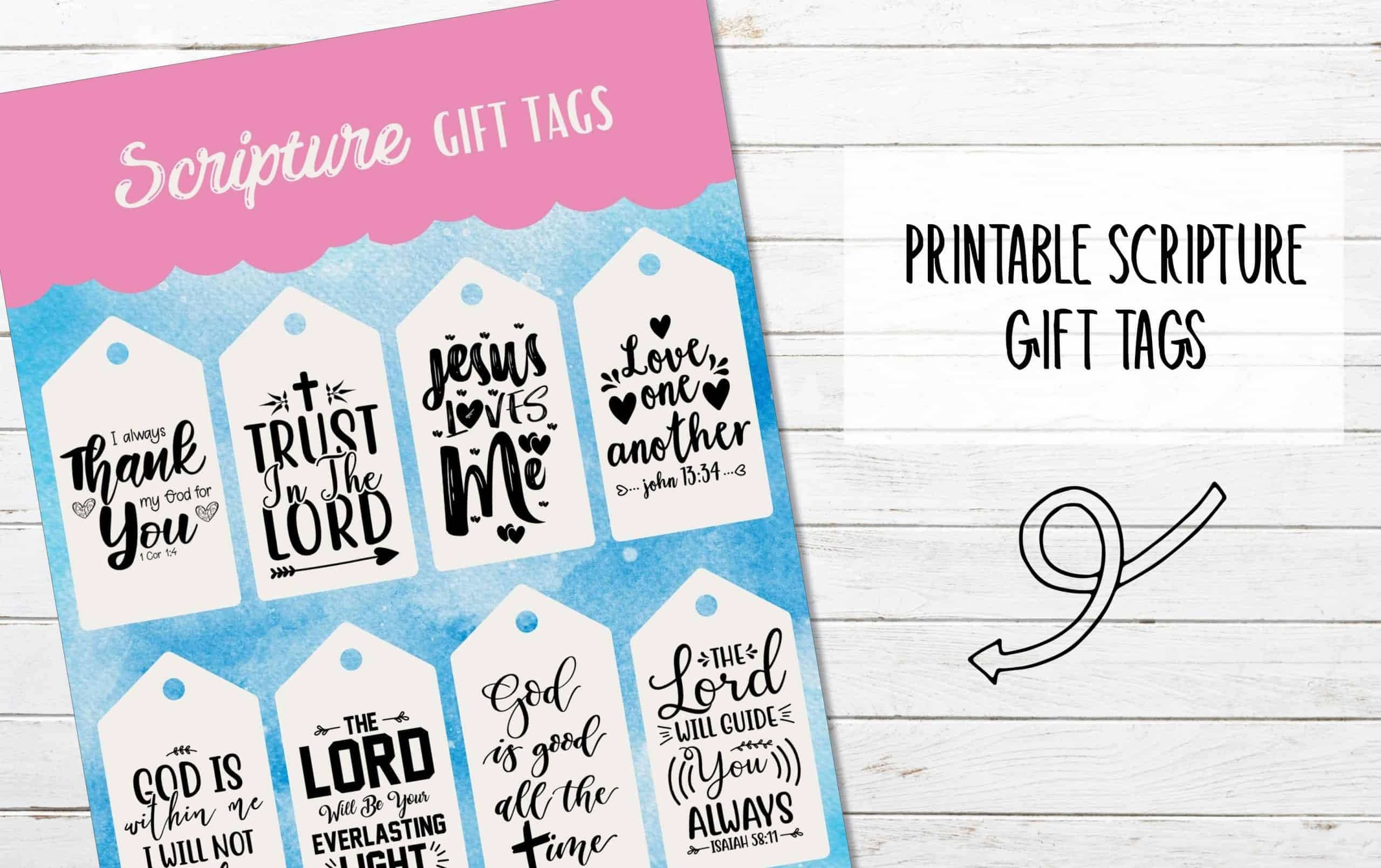 Scripture Gift Tags My Printable Faith