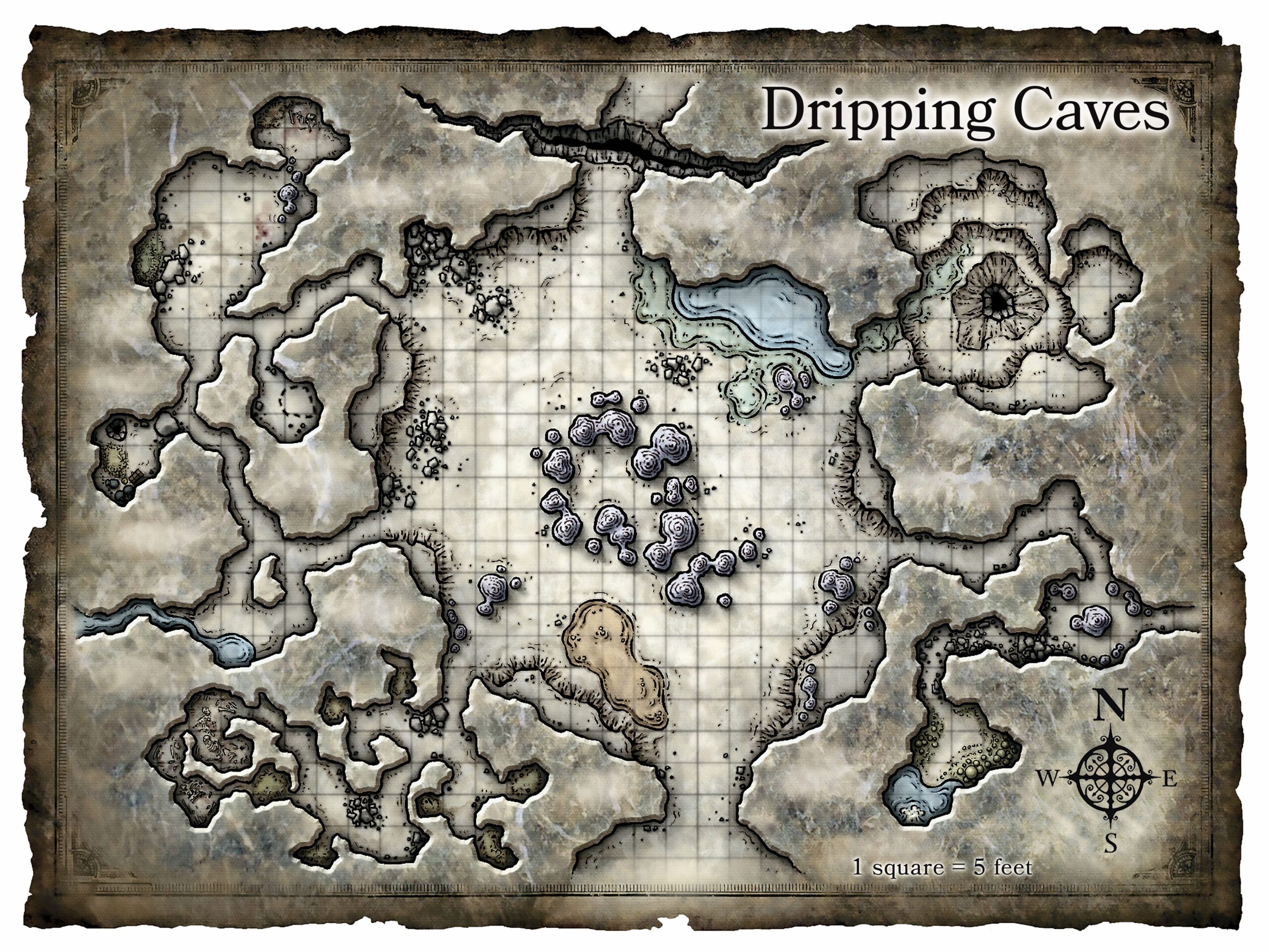 Scrubbed Player Map For The Dripping Caves For Levels 3 4 In Chapter 1 R stormkingsthunder