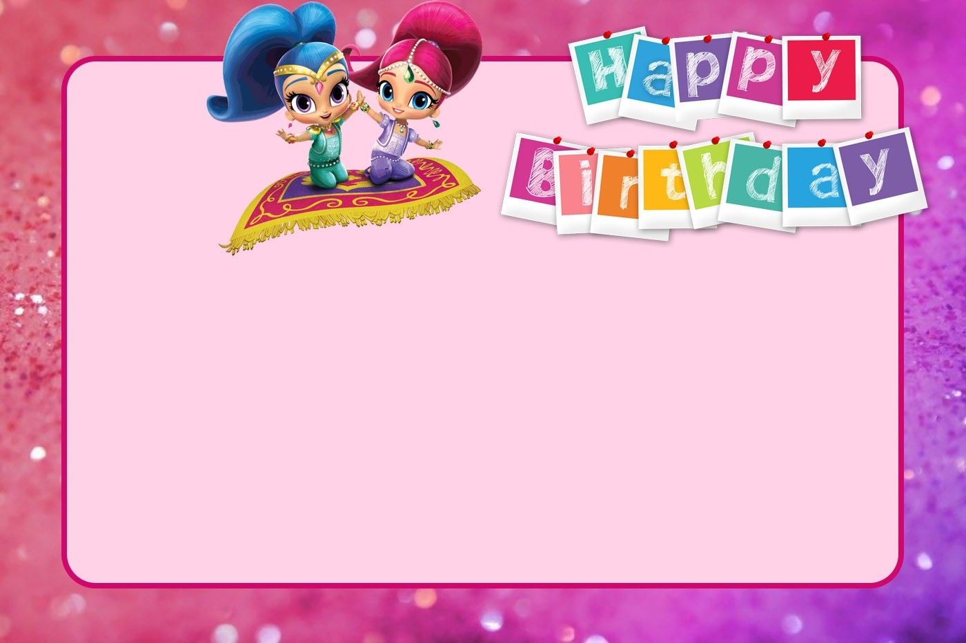 Shimmer And Shine Birthday
