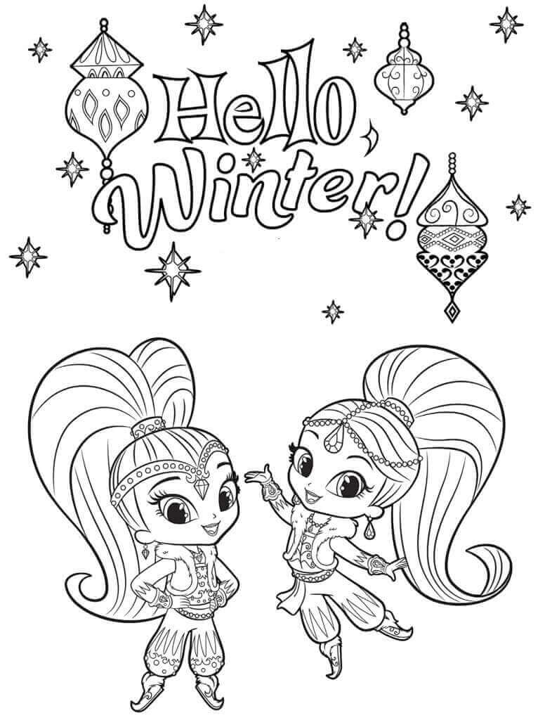Shimmer And Shine Coloring Pages Printable Coloring Pages FREE