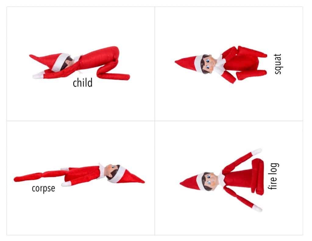 Elf On The Shelf Yoga Printable