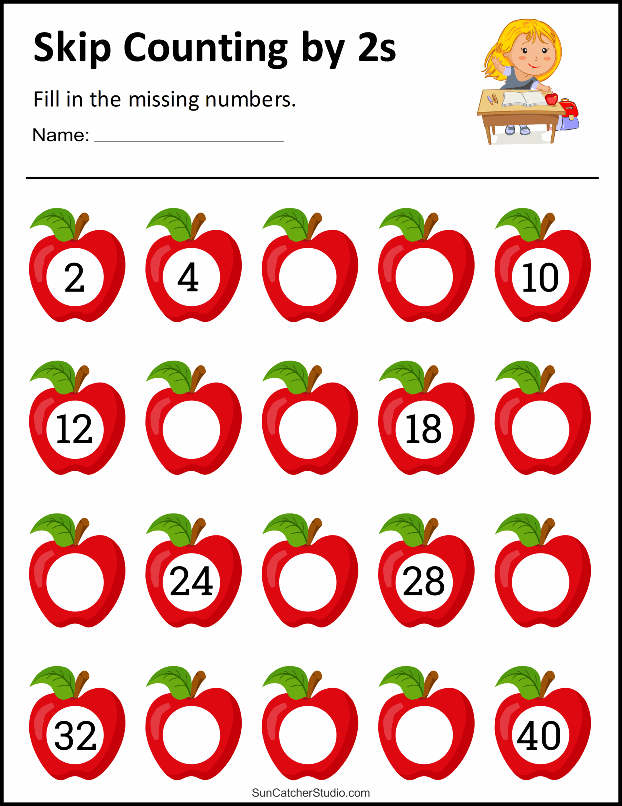 Skip Counting Worksheets And Charts Free Printables Monograms Design Tools Patterns DIY Projects