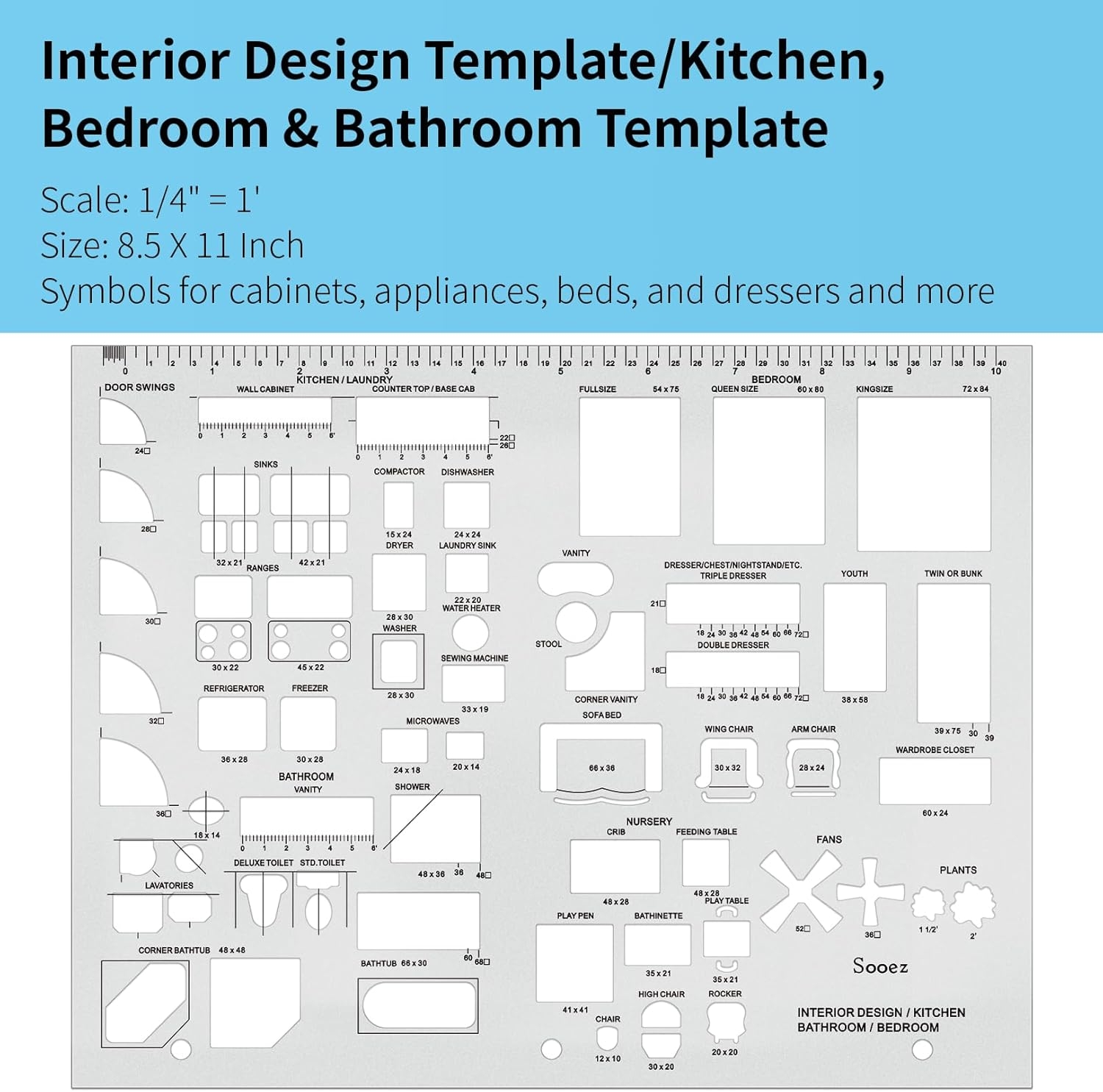 Sooez Architectural Template Kit For House Plans Cameroon Ubuy