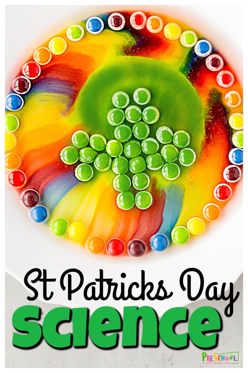  St Patricks Day Skittle Science Activity For Preschoolers