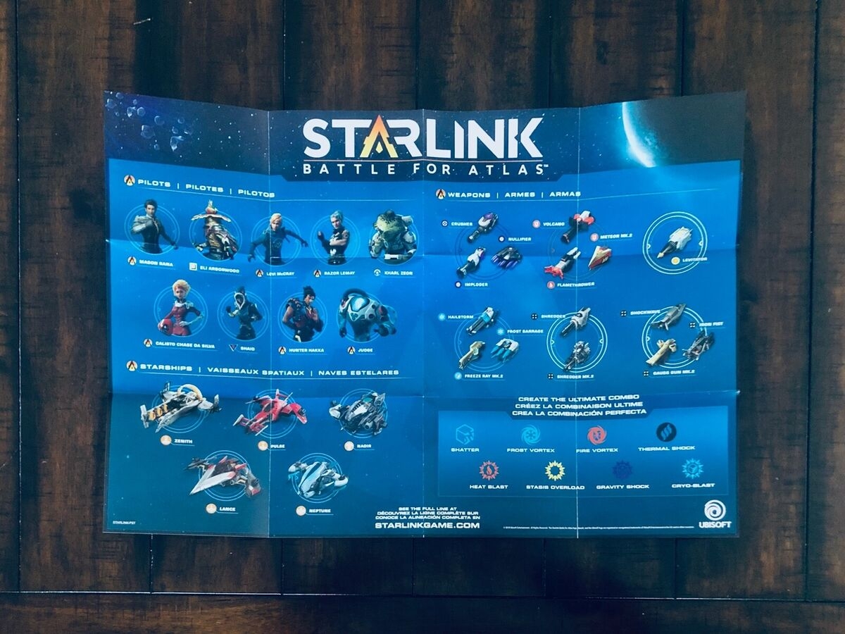 Starlink Battle For Atlas Game Poster Print Ubisoft Characters Ships Weapons EBay