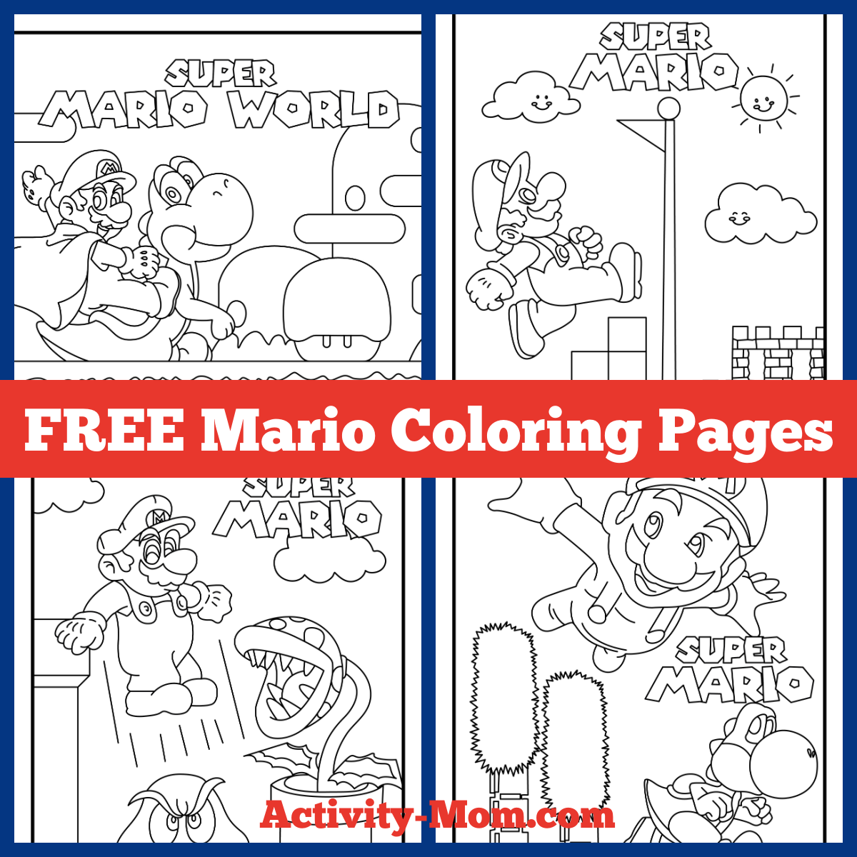 Super Mario Bros Free Printables