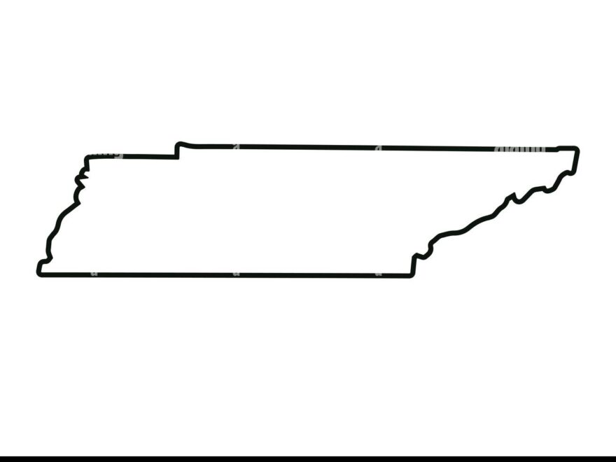 Tennessee State Map US State Map Tennessee Outline Symbol Vector Illustration Stock Vector Image Art Alamy