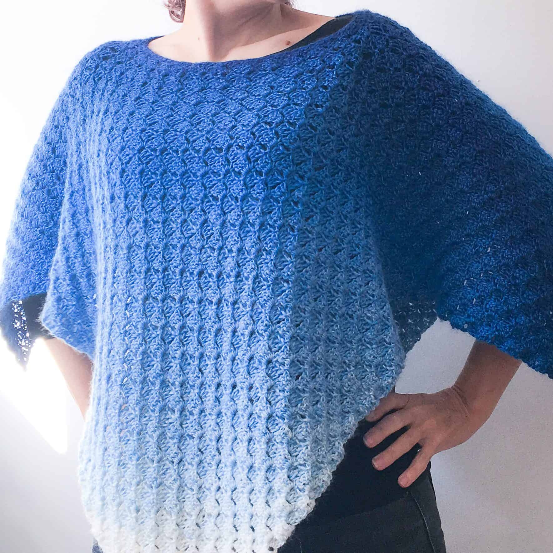 The C2C Block Rockin Poncho Free Crochet Pattern Dora Does