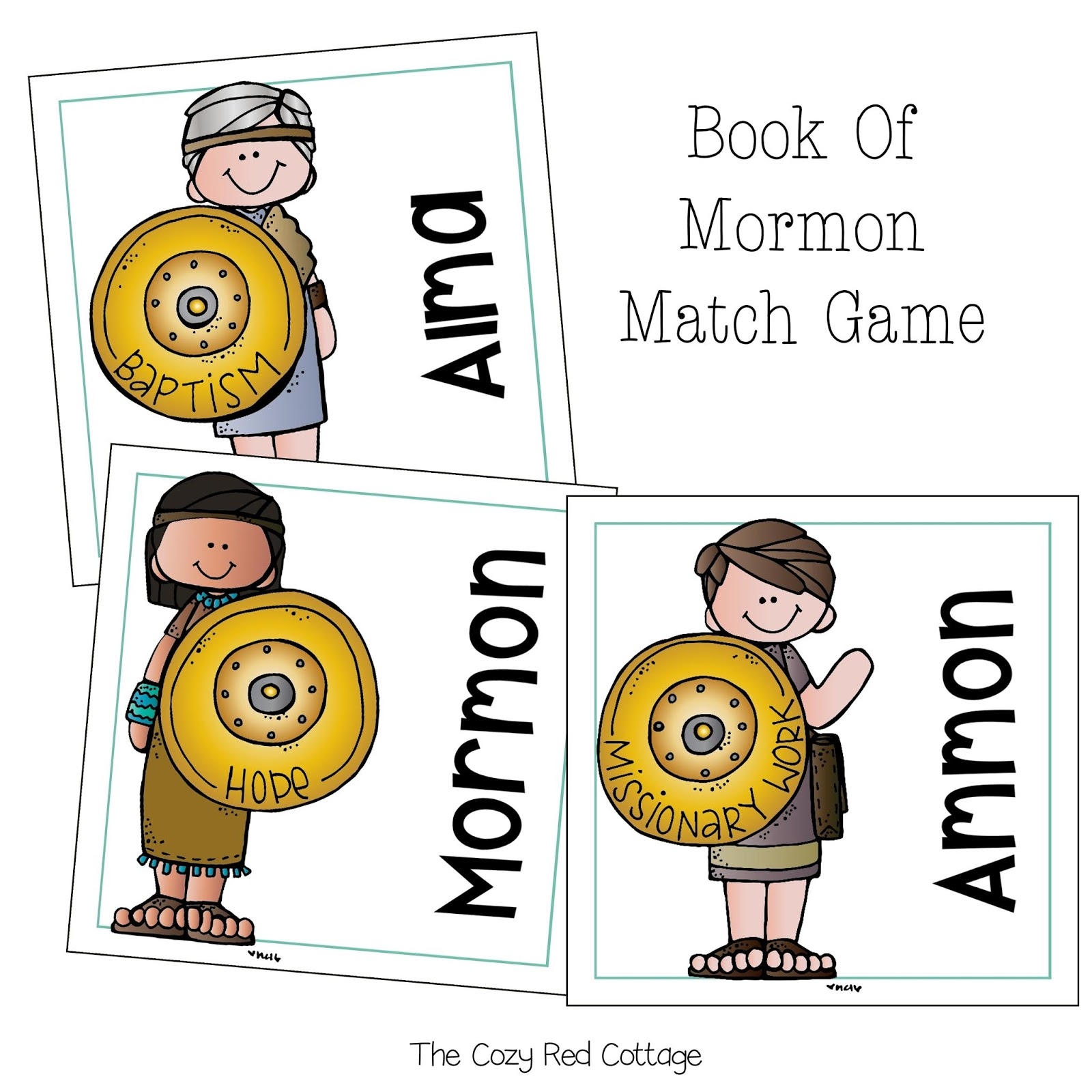 The Cozy Red Cottage Book Of Mormon Match Game Free Printable 