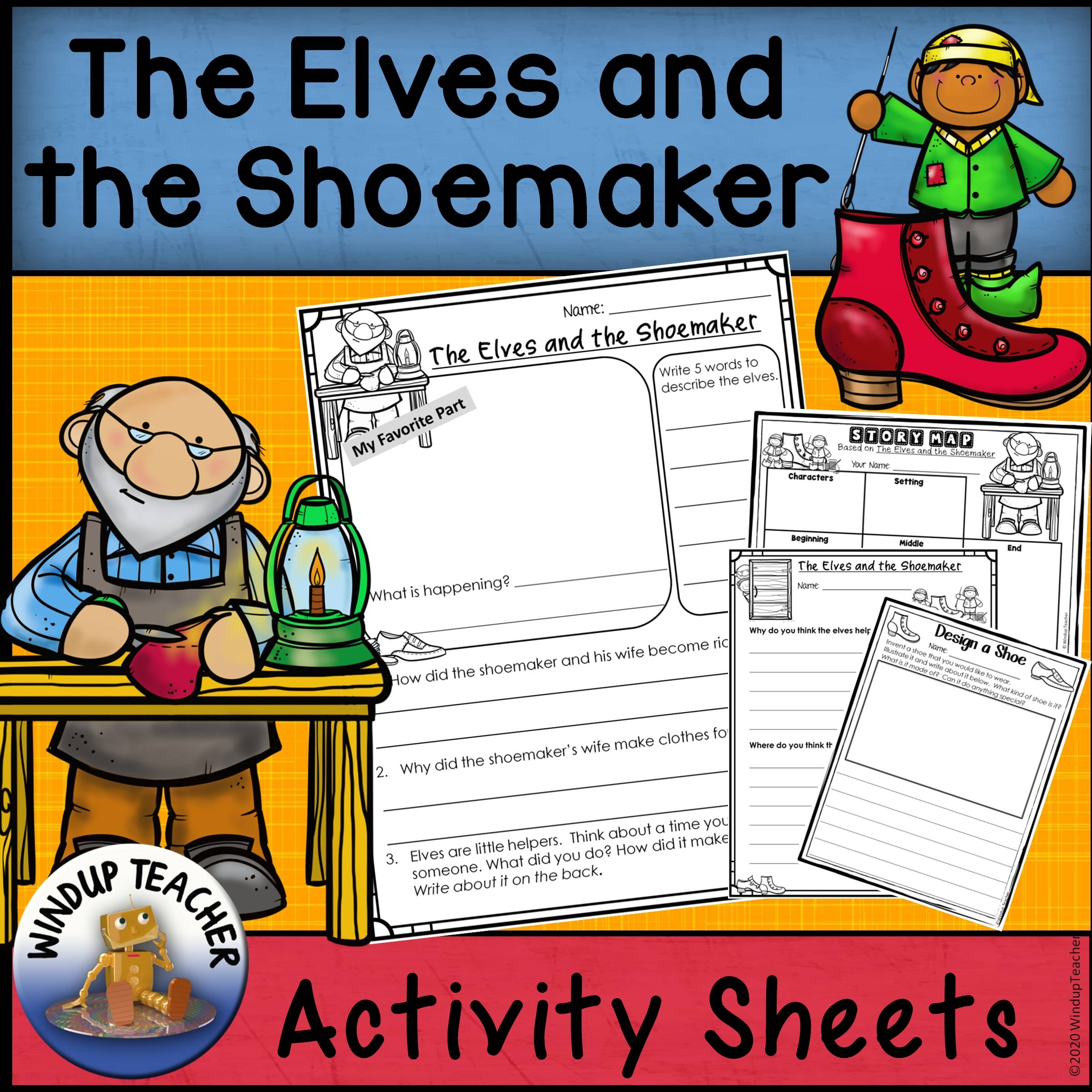The Elves And The Shoemaker Activity Sheets Print And Go Made By Teachers