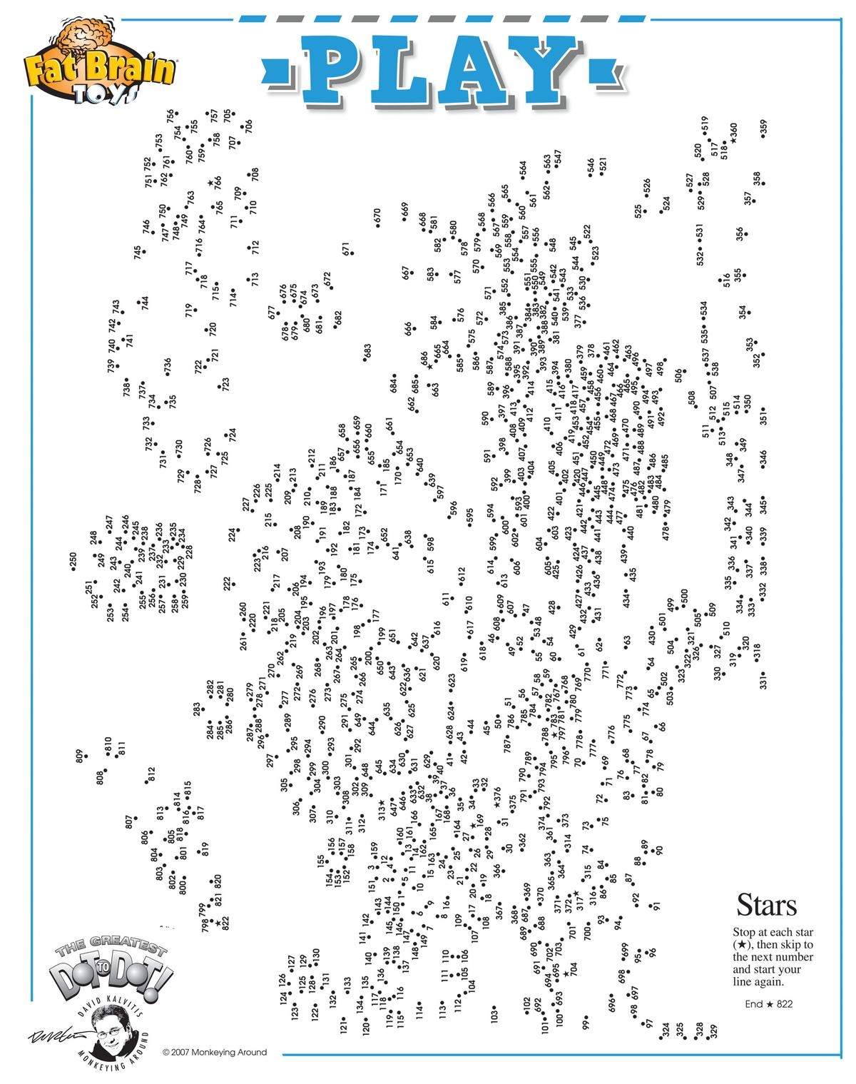 Dot To Dot Free Printables For Adults