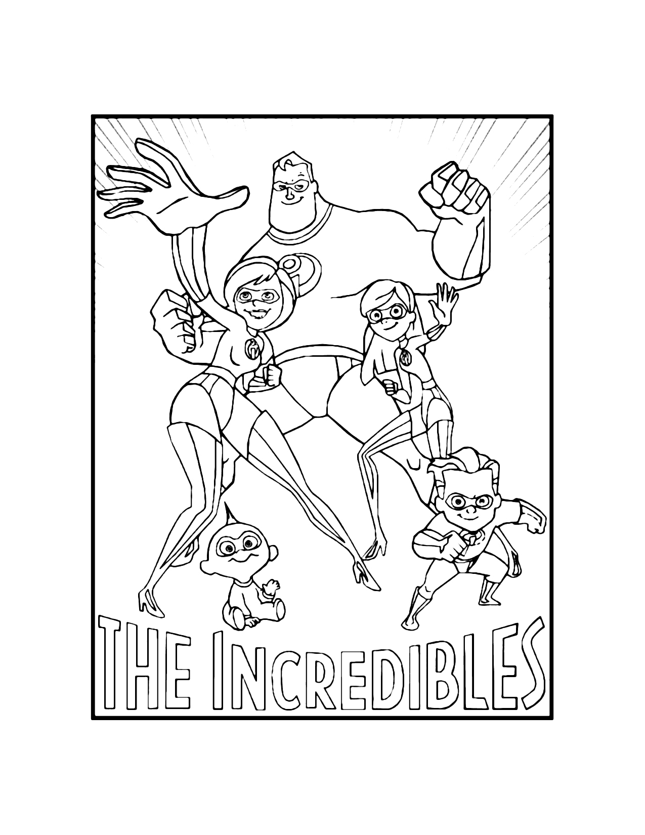 Free Printable Incredibles 2 Coloring Pages