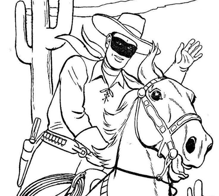 The Lone Ranger Fan Club LR Fun Stuff Coloring Home Pages