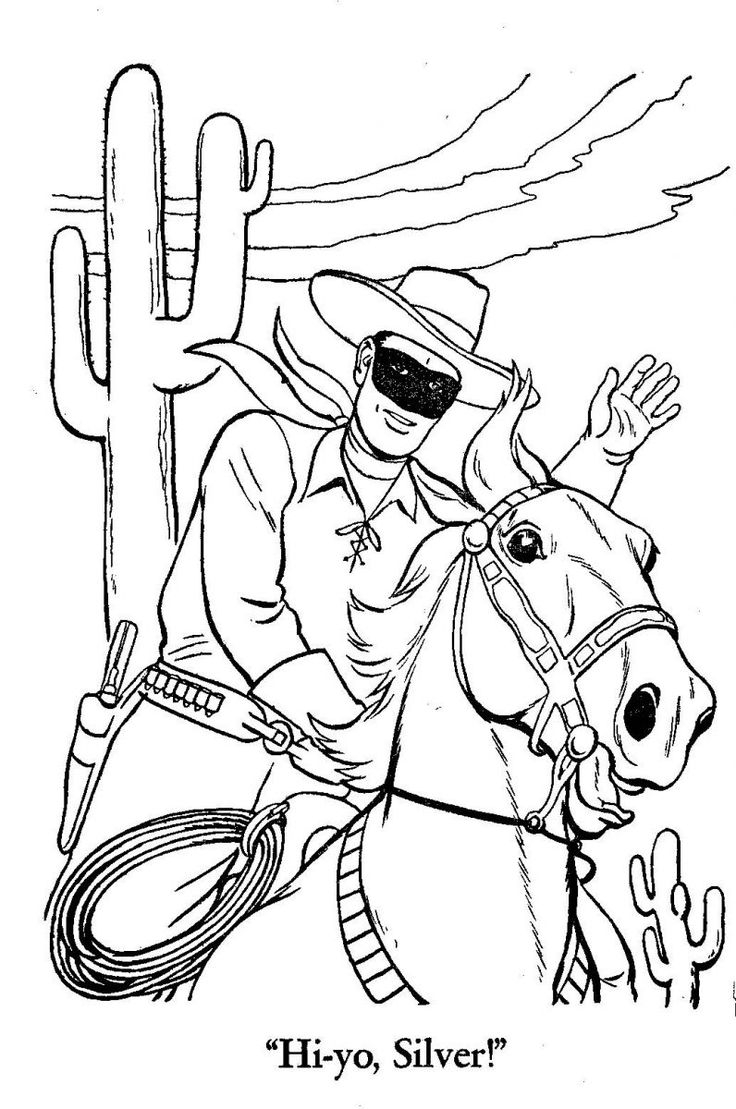 The Lone Ranger Fan Club LR Fun Stuff Coloring Home Pages