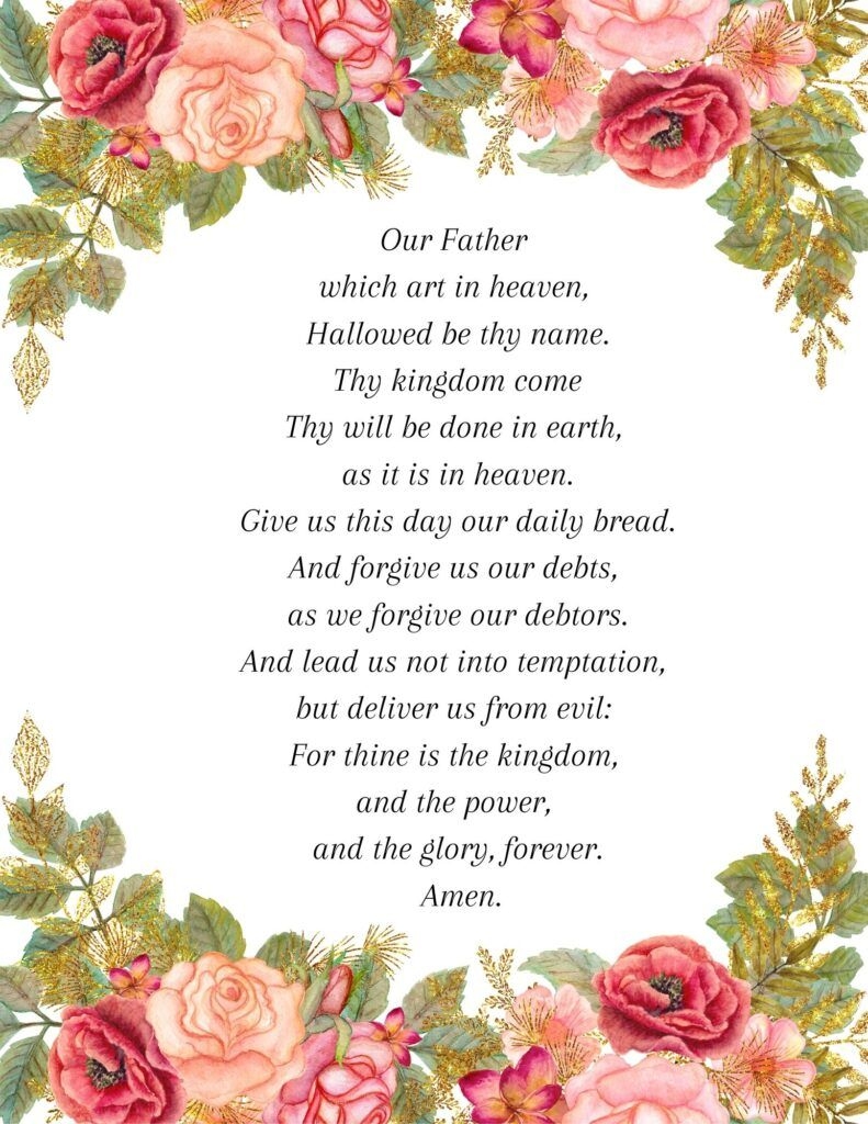The Lord s Prayer Printable