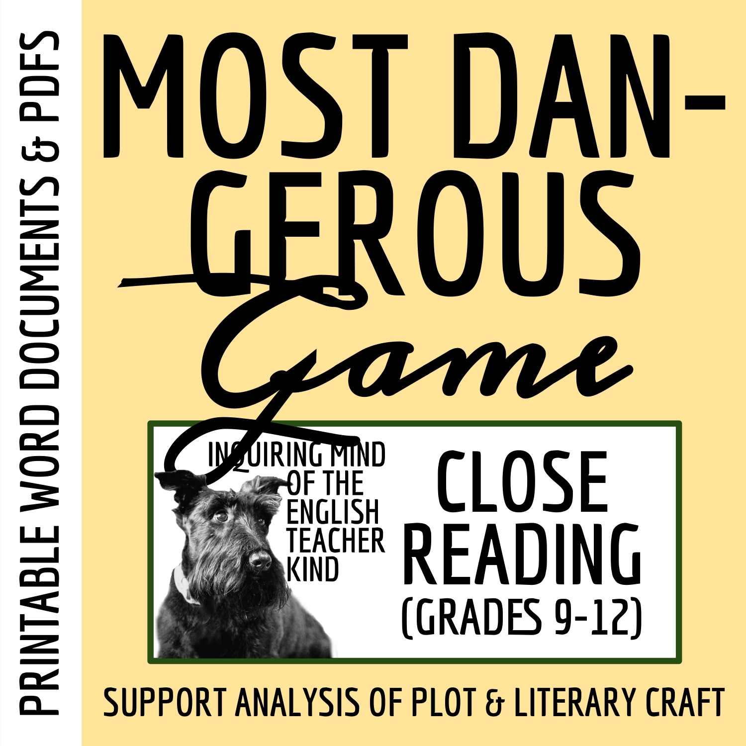 The Most Dangerous Game Close Reading Inference Worksheet For High School Classful