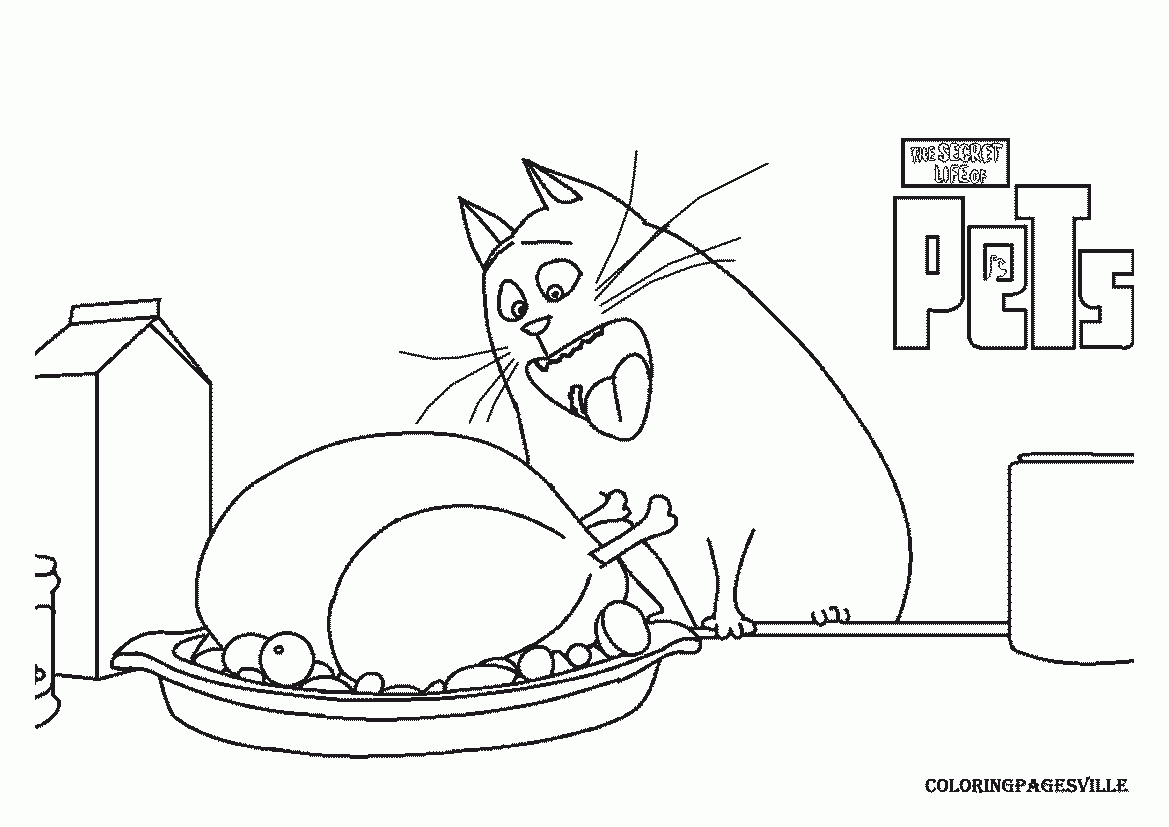 The Secret Life Of Pets Coloring Pages
