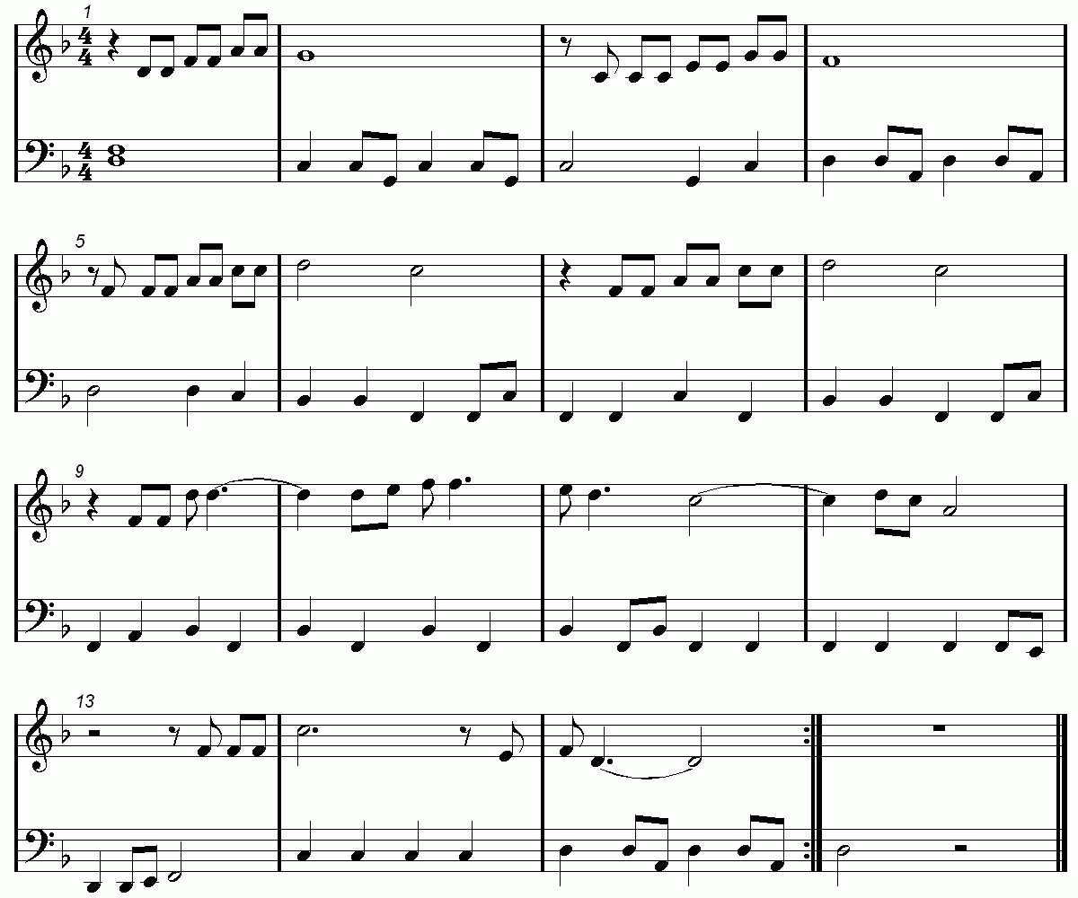 Free Printable Organ Sheet Music