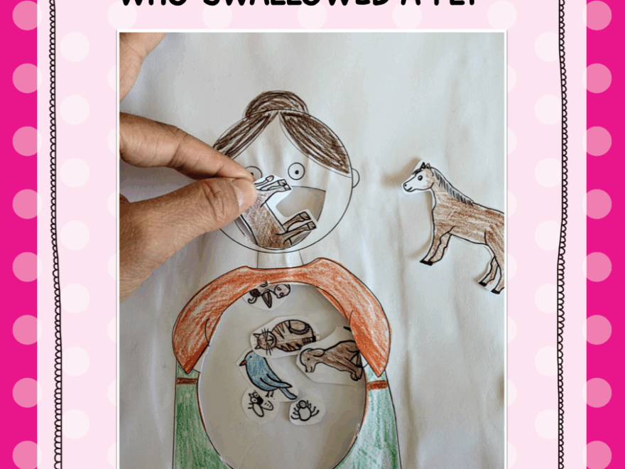 There Was An Old Lady Who Swallowed A Fly Free Printables And Lesson Ideas English Through Play