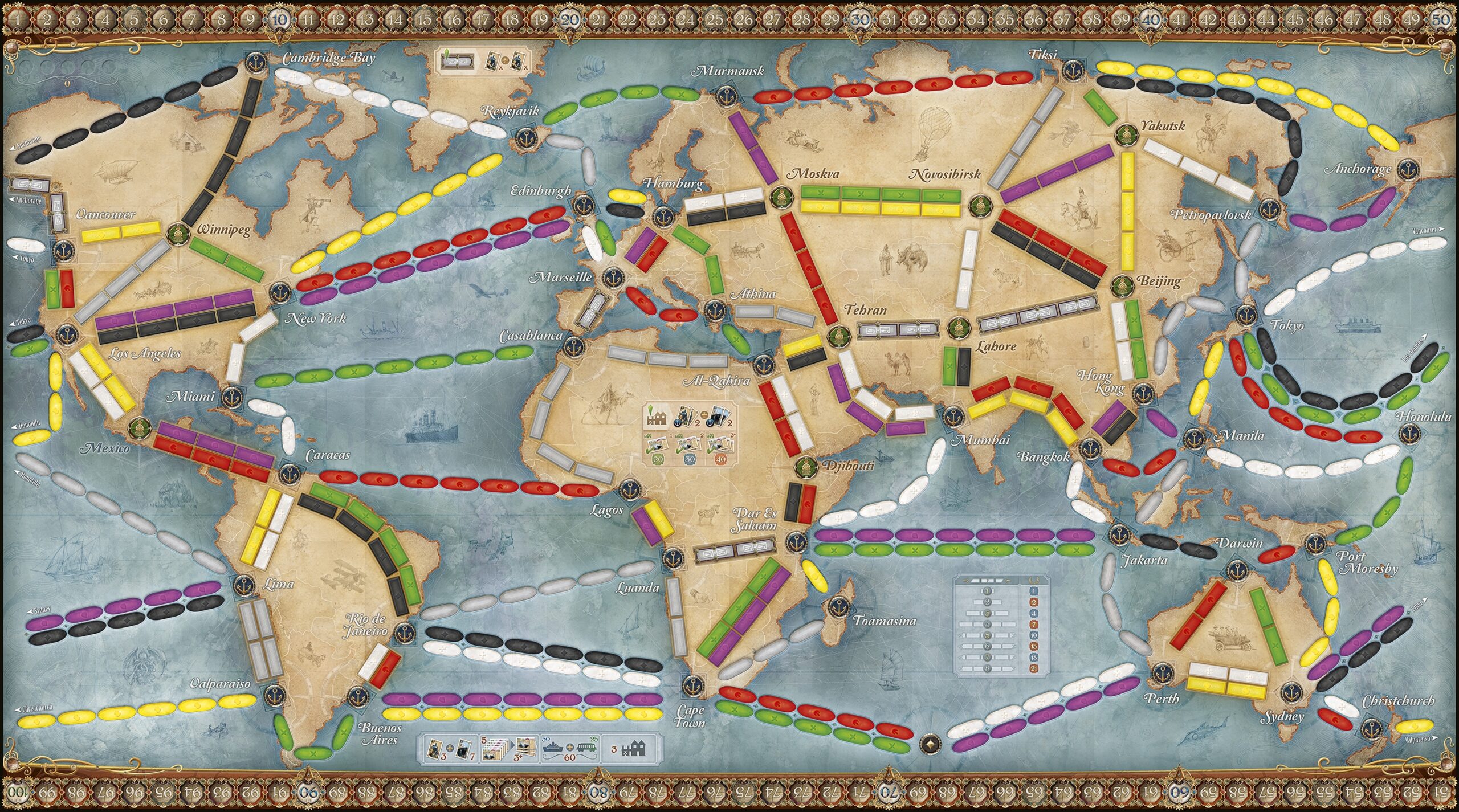 Printable Ticket To Ride Maps