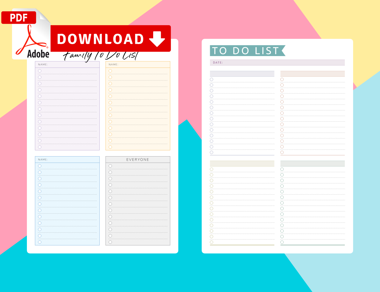 Project To Do List Printable