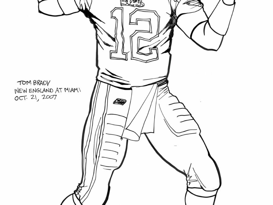 Tom Brady Printable Coloring Page