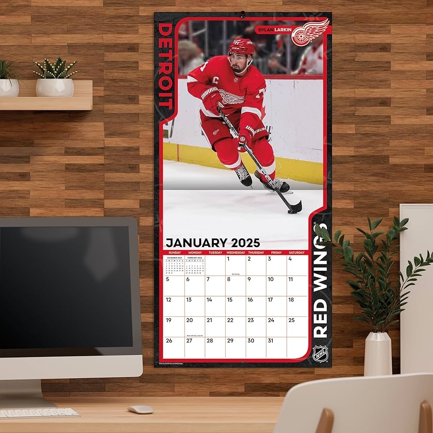 TURNER SPORTS Detroit Red Wings 2025 12x12 Team Wall Calendar 25998011940 Office Products Amazon