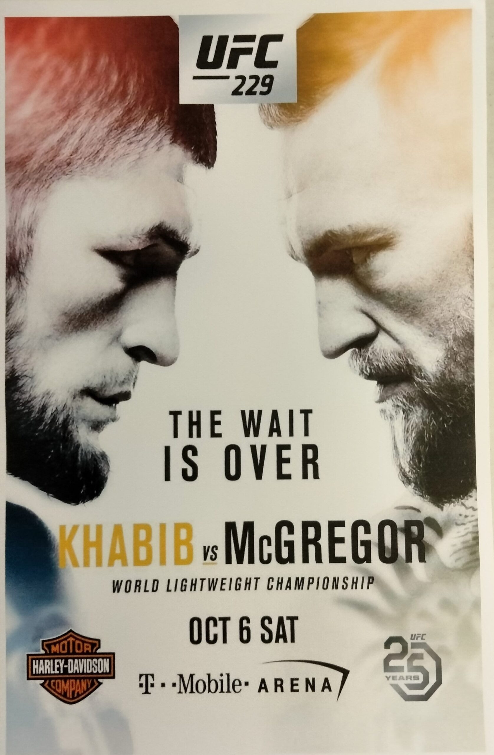 UFC 229 Khabib Vs Mcgregor Laminated Print Etsy