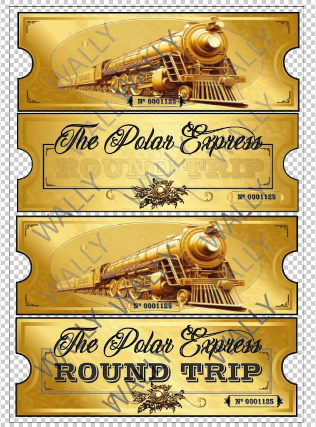Polar Express Ticket Printable Free