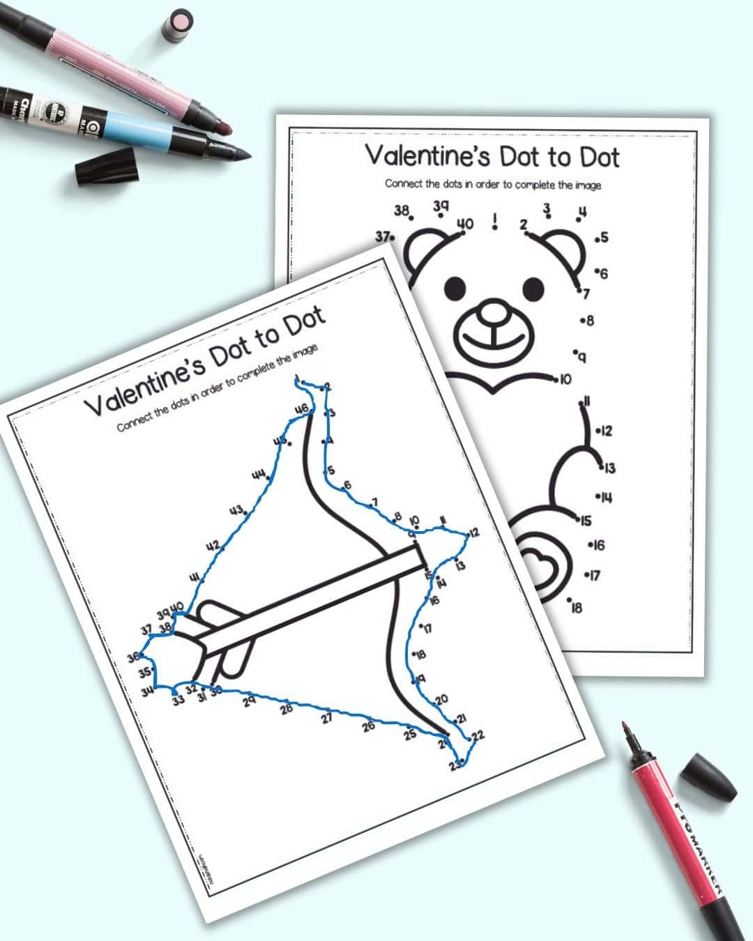 Printable Valentine Dot To Dot