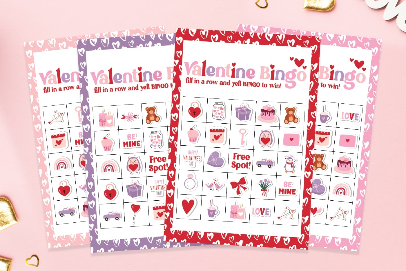 Free Printable Valentine Bingo Cards For Large Groups