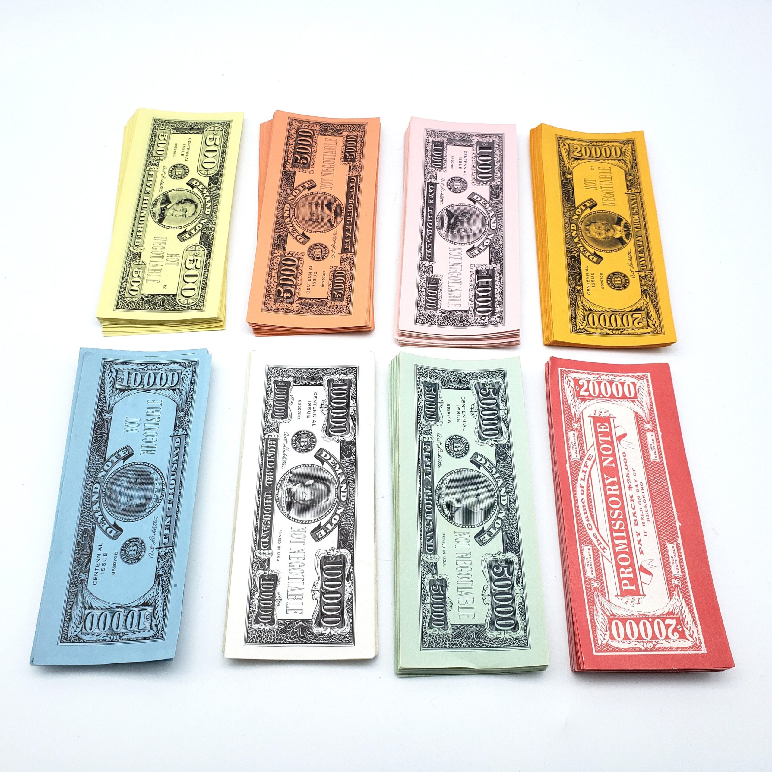 Vintage Game Of Life Money Promisary Notes Replacement Parts 1960 Edition Milton Bradley Boardgame Extra Pieces Craft Fake Money Etsy UK