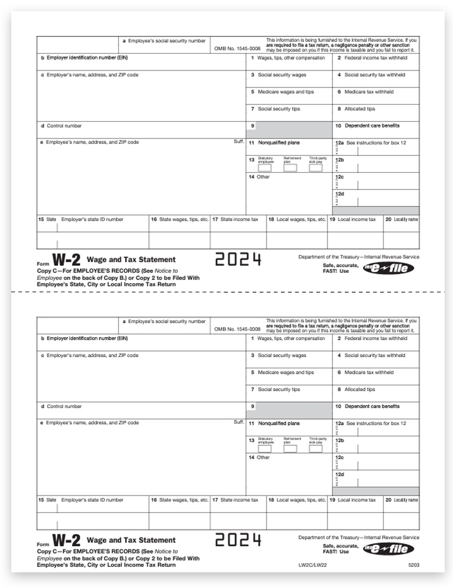 W2 Tax Forms Copy D 1 For Employers DiscountTaxForms