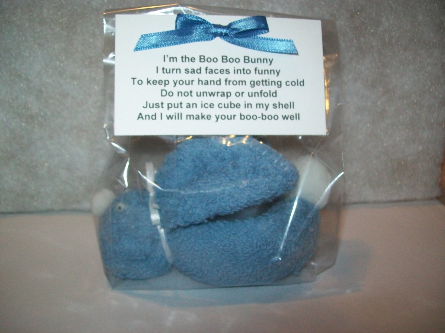 WASHCLOTH BUNNY For Little Boo Boos With Poem And Reusable Ice Cube Baby Shower Or Party Favor Etsy Australia