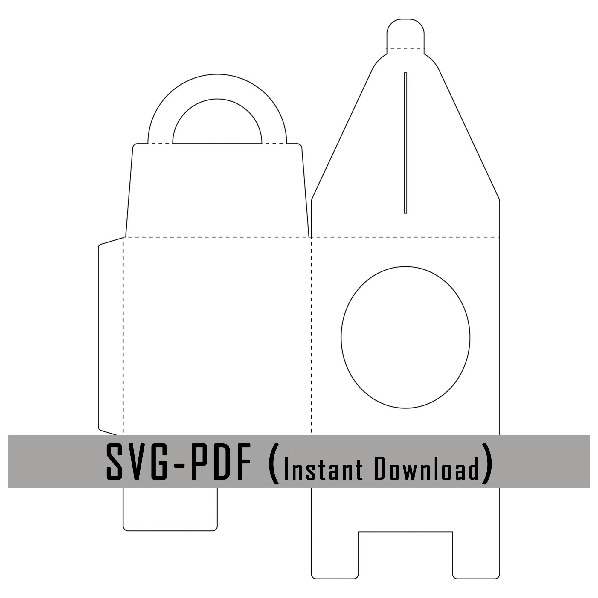 Wax Pot Box Wax Pot Gift Box Downloadable Template Instant Download Cricut Box Template Packaging SVG PDF Box Patterns DIY Boxes Etsy