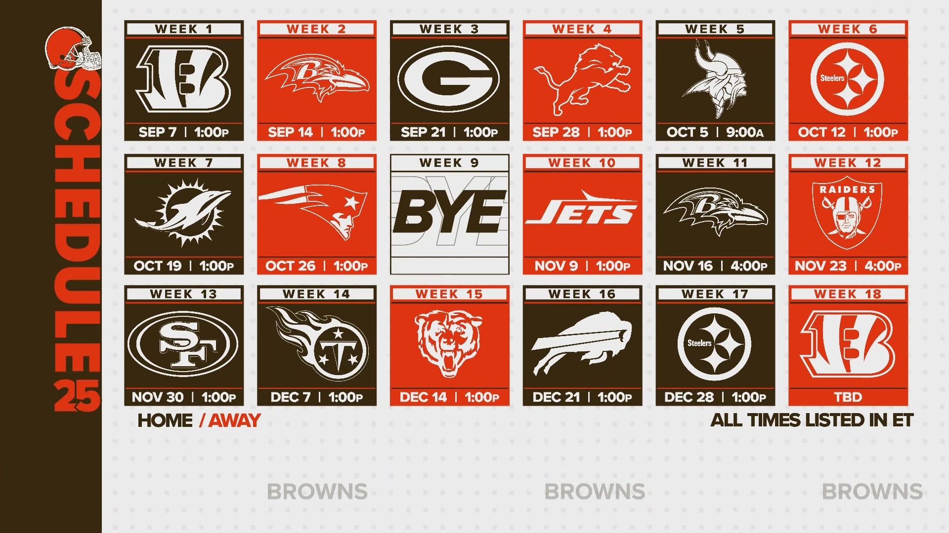 What Is The Cleveland Browns 2025 NFL Schedule Here s What We Know Wkyc