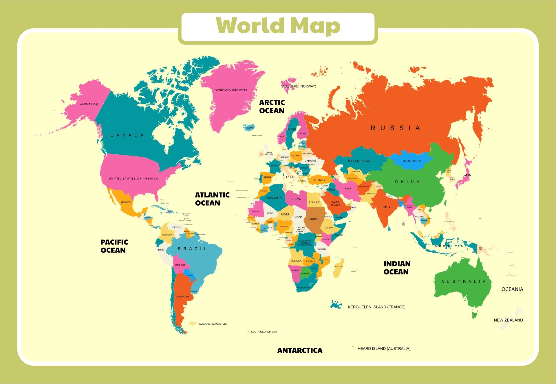 Printable World Maps For Kids