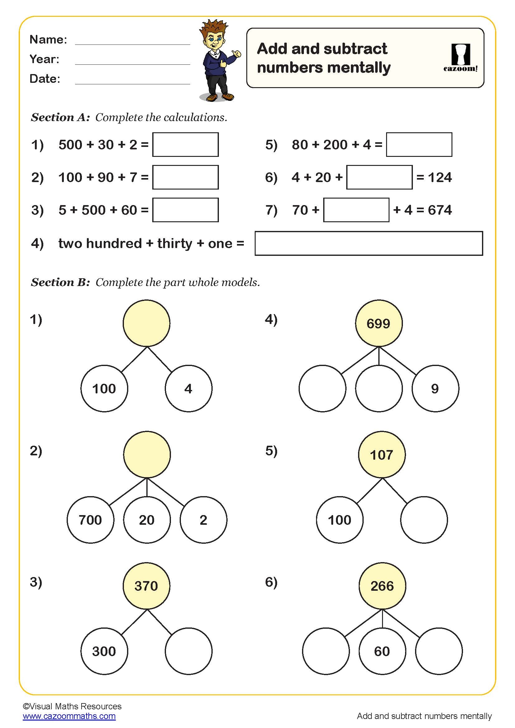 Grade 3 Math Test Printable