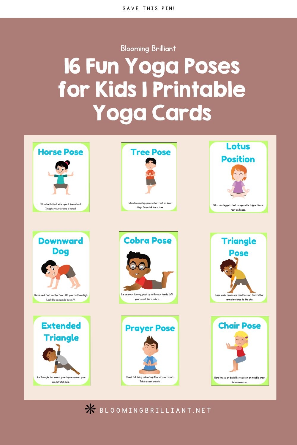 Yoga For Kids Printable Yoga Cards To Boost Physical And Mental Wellness Blooming Brilliant